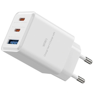 СЗУ WIWU G026 Cube PD67W+QC3.0 GaN (1USB-A/2C) – Белый