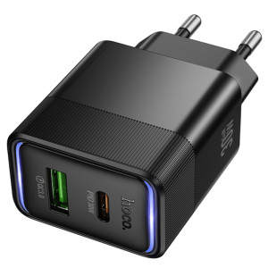 СЗУ Hoco CS112A Lounge PD30W+QC3.0 (1USB-A/1C) – Черный