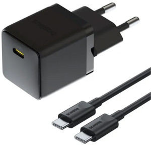 СЗУ Baseus Palm Fast Charger 20W (1USB-C) + кабель Type-C to Type-C (P10111602)