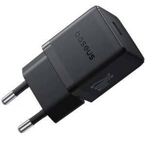 СЗУ Baseus Palm Fast Charger 20W (1USB-C) + кабель Type-C to Type-C (P10111602) – Черный