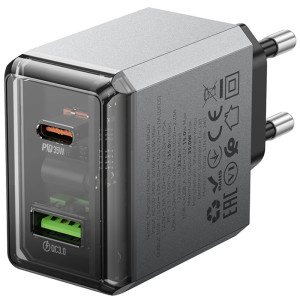 МЗП Borofone BN20 Lena PD35W+QC3.0 (1USB-A/1C) – Сірий