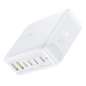 СЗУ Baseus EnerFill FH21 PD120W+QC3.0 6in1 (2USB-A/4C) (E0120T) – Белый