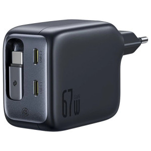 СЗУ Baseus EnerCore CJ11 PD67W with retractable cable (3USB-C) (E0121E)