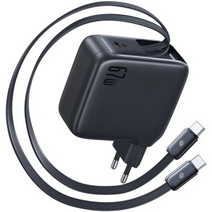 СЗУ Baseus EnerCore CJ21 PD67W with retractable cables (3USB-C) (E0121D)