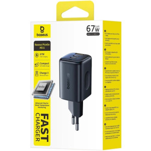 СЗУ Baseus PicoGo AE11 Fast Charger 67W (1USB-A/2C) (E01212) – Черный