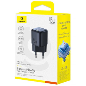 СЗУ Baseus PicoGo GaN Fast Charger 45W (1USB-C) (P10176800) – Черный