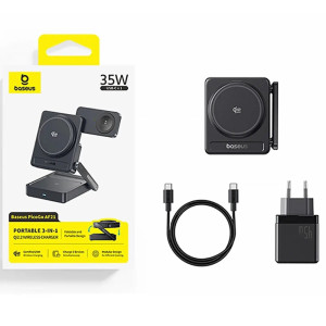 БЗП Baseus PicoGo AF21 Portable 3in1 35W Qi2.2 (E02054) – Чорний
