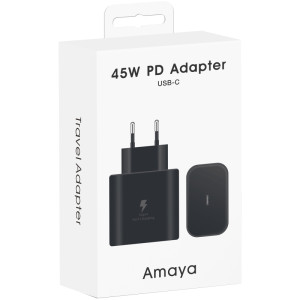 СЗУ Amaya SC45 PD45W (1USB-C) – Черный