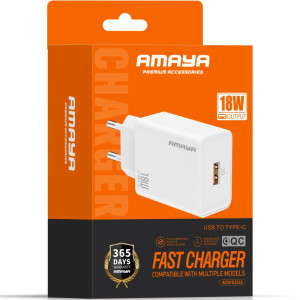 СЗУ Amaya E222S QC3.0 18W (1USB-A) – Белый