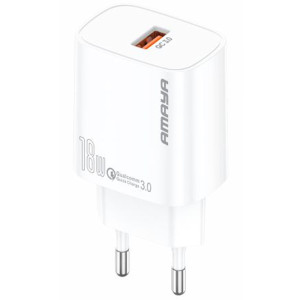 СЗУ Amaya E60S QC3.0 18W (1USB-A) + кабель USB to Type-C