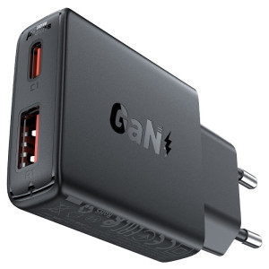МЗП Acefast A69 PD30W GaN (USB-C+USB-A) – Чорний