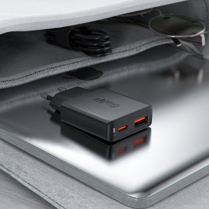 МЗП Acefast A69 PD30W GaN (USB-C+USB-A) – Чорний