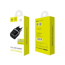 МЗП Hoco C12 Dual USB Charger 2.4A – Чорний
