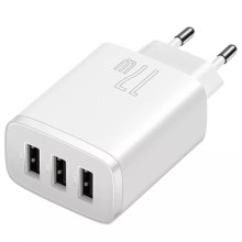 МЗП Baseus Compact 17W (3USB-A) (CCXJ02) (Білий)