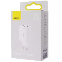 МЗП Baseus Compact 17W (3USB-A) (CCXJ02) – Білий