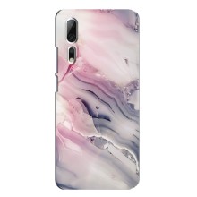 Мраморный чехол на ZTE Axon 10 Pro (VPrint) (Пурпурный Мрамор)