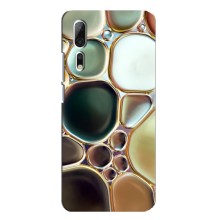 Мраморный чехол на ZTE Axon 10 Pro (VPrint) (Радужный Мрамор)