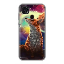 Чохли з картинкою Лисичка для ZTE Blade 20 Smart (VPrint) (Лисичка в космосі)