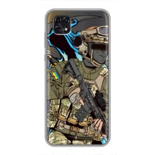Чехлы с картинкой ЗСУ для ZTE Blade 20 Smart (AlphaPrint) (Воїн ЗСУ)