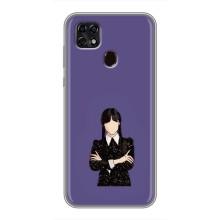 Чохли Венсдей на ZTE Blade 20 Smart Уенсдей (AlphaPrint) (Венздей у чорному)