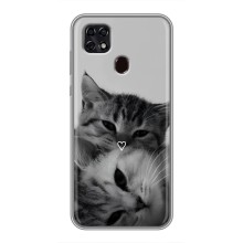 Чохол з малюнком кіт на ZTE Blade 20 Smart (Пара котів)