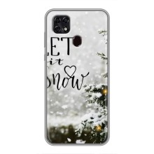 Новорічні, Святкові Чохли для ZTE Blade 20 Smart - 2024 год (Let it snow)