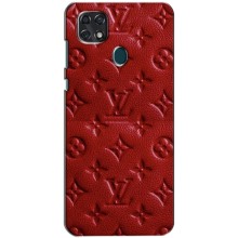 Текстурный Чехол Louis Vuitton для ЗТЕ Блейд 20 Смарт (Красный ЛВ)