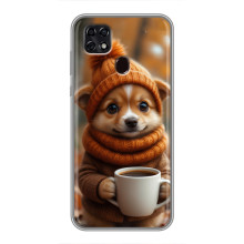 Друкований чохол 'Звірята з кавою' для ZTE Blade 20 Smart – Песик з кавою