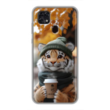 Друкований чохол 'Звірята з кавою' для ZTE Blade 20 Smart – Тигр з кавою