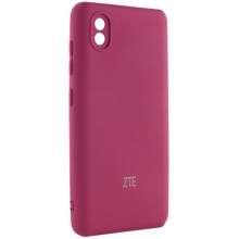 Чохол Silicone Cover My Color Full Camera (A) для ZTE Blade A3 (2020) – Бордовий