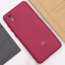 Чохол Silicone Cover My Color Full Camera (A) для ZTE Blade A3 (2020) – Бордовий