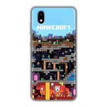 Чехол Майнкрафт на ZTE Blade A3 (2020) (AlphaPrint) Minecraft