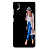 Чехол с картинкой Модные Девчонки ZTE Blade A3 (2020) – Девушка со смартфоном