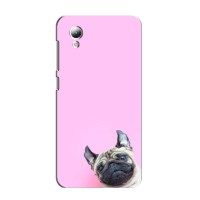 Бампер для ZTE Blade A31 Lite з картинкою "Песики" – Собака на рожевому