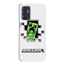 Чехол Майнкрафт на ZTE Blade A31 Plus (AlphaPrint) Minecraft (крипер Майнкрафт)