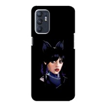 Чехлы Венсдей на ZTE Blade A31 Plus Уэнсдей (AlphaPrint) (серьезная Уэнздей)