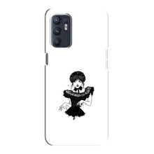 Чехлы Венсдей на ZTE Blade A31 Plus Уэнсдей (AlphaPrint) (танец Уэнздей)