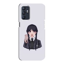 Чехлы Венсдей на ZTE Blade A31 Plus Уэнсдей (AlphaPrint) (Уэнздей и Вещь)