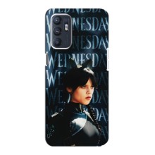 Чехлы Венсдей на ZTE Blade A31 Plus Уэнсдей (AlphaPrint) (Уэнздей кошка)
