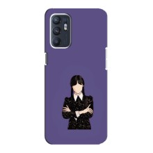Чехлы Венсдей на ZTE Blade A31 Plus Уэнсдей (AlphaPrint) (Уэнздей в черном)
