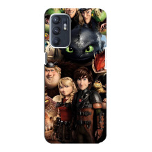 Чехол как приручить дракона на ZTE Blade A31 Plus (Персонажи дракона)