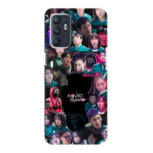 Чохол Гра в кальмара для ZTE Blade A31 Plus – Колаж гра кальмара