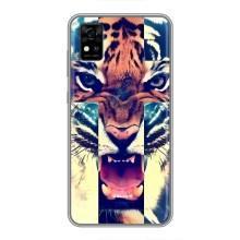 Чехлы с изображением разных животных для ZTE Blade A31 (Яркий Тигр)