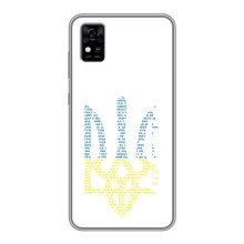 Чохли для ZTE Blade A31 Укр. Символіка (AlphaPrint) (Герб з букв)