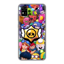 Чехол для ZTE Blade A31 Бравл Старс (VPrint) (Лого Brawl Stars)
