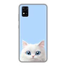 Чехол на тематику: Коты для ZTE Blade A31 (Белый кот)