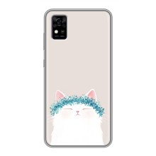 Чехол на тематику: Коты для ZTE Blade A31 (Белый котик)