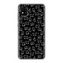 Чехол на тематику: Коты для ZTE Blade A31 (Котики на черном)