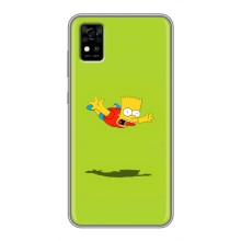 Чехол с Симпсонами для ZTE Blade A31 (VPrint) (Барт Симпсон)