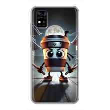 Чехол с мемом Тралалело тралала на ZTE Blade A31 (Капучино асасино)